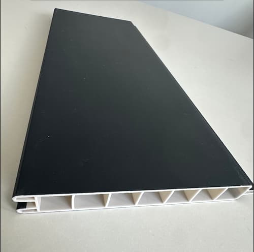 Fabricant de panneaux de clôture et de terrasse extérieurs en PVC à revêtement coloré - Bleu acier 5150 - fdcove